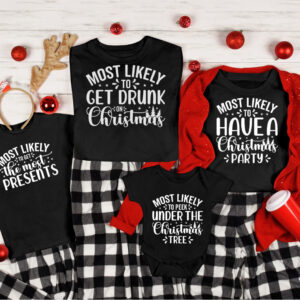 Most Likely to Matching Christmas Tees