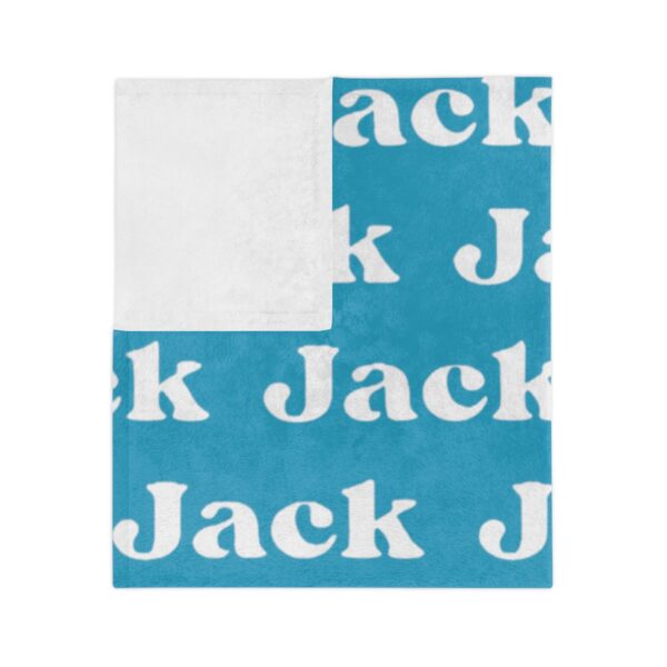 Name Personalized Velveteen Minky Blanket - Image 4