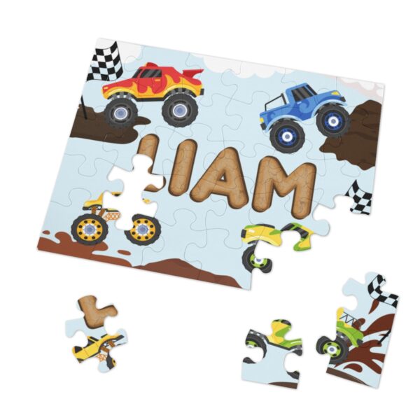 Monster Truck Personalized Name Puzzle - Image 3