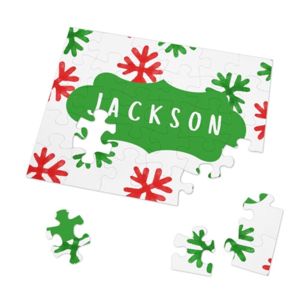 Christmas Snowflake Personalized Name Puzzle - Image 2