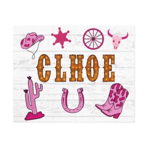 Glam Cowgirl Personalized Name Puzzle