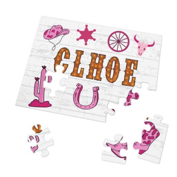 Glam Cowgirl Personalized Name Puzzle - Image 2