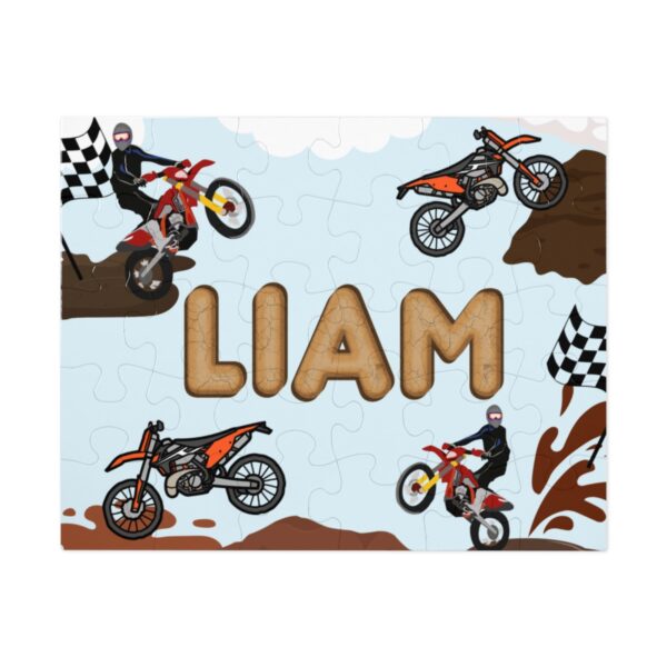 Dirtbike Personalized Name Puzzle - Image 2