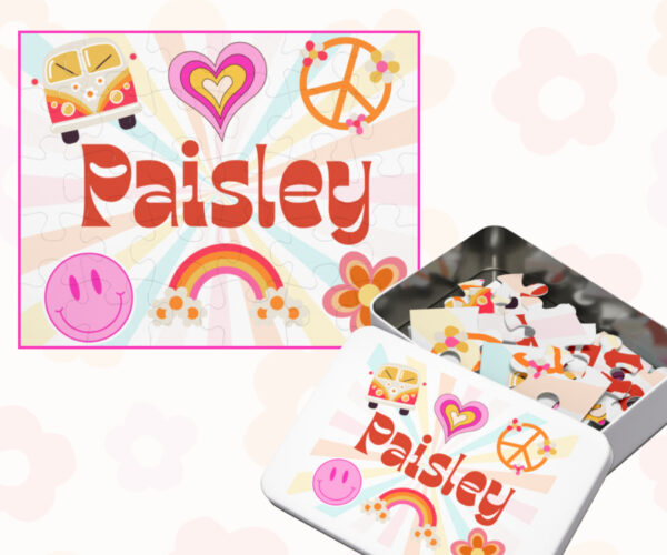 Groovy Personalized Name Puzzle