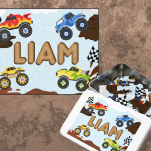 Monster Truck Personalized Name Puzzle