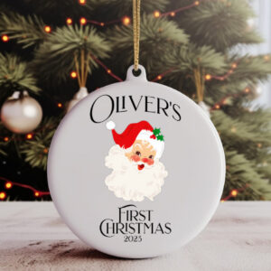 Baby's first Christmas Ceramic Ornament