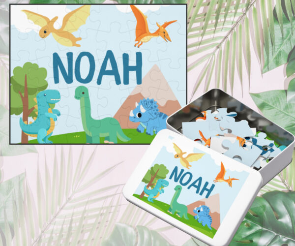 Dinosaur Personalized Name Puzzle