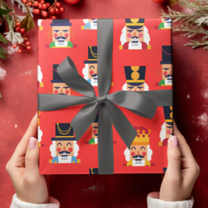 Nutcracker Christmas wrapping paper