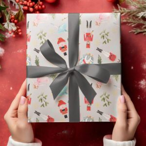 Nutcracker Christmas wrapping paper