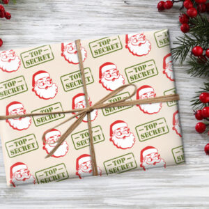 Vintage Secret Santa Gift Wrap